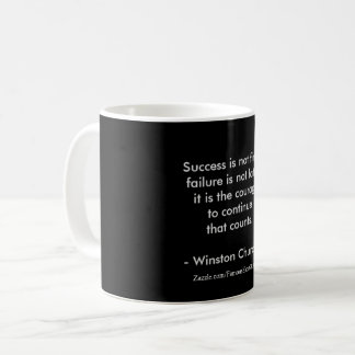 Winston Churchill Quote; Success 2.0 Coffee Mug