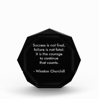 Winston Churchill Quote; Success Award