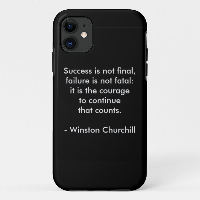 Winston Churchill Quote; Success Case-Mate iPhone Case (Back)