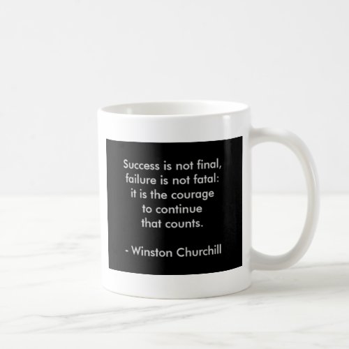 Winston Churchill Quote Success Coffee Mug