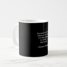Winston Churchill Quote; Success Coffee Mug