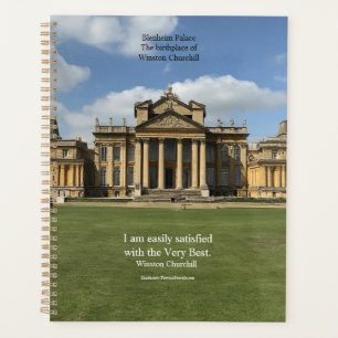 Winston Churchill Quote; The Very Best, Blenheim Planner