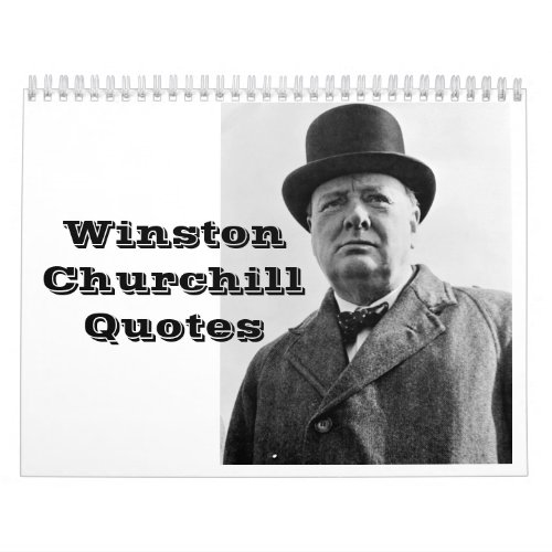 Winston Churchill Quotes Calendar