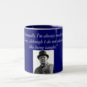 Winston Churchill Two-Tone Coffee Mug