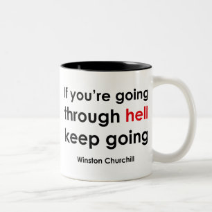 Winston Churchill Two-Tone Coffee Mug