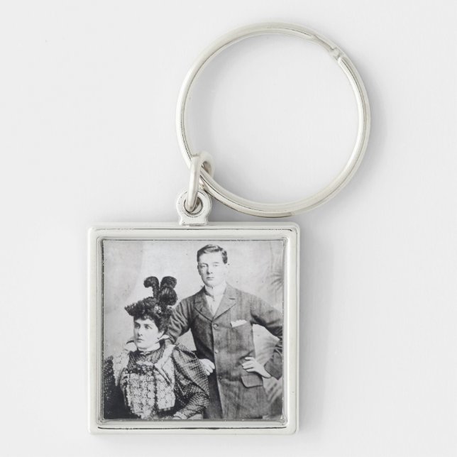 Winston Churchill with his mother 2 Keychain (Front)