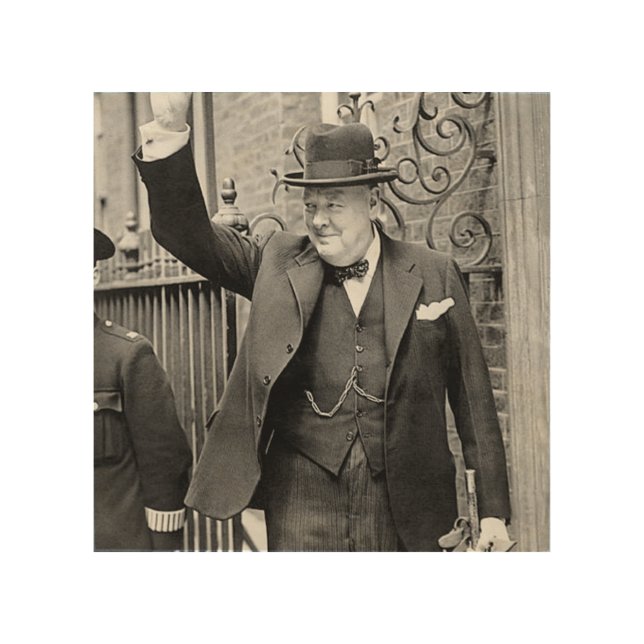 Winston Churchill Wood Wall Art (Front)