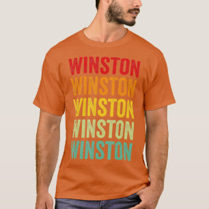 Winston County Mississippi Rainbow Text Design  T-Shirt
