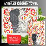 WINSTON English Setter  - ArtMuse Kitchen Towels<br><div class="desc">🐾❤️ Welcome to Dog in the Kitchen, where adorable dogs, delicious recipes, and a dash of whimsy come together! ❤️ This versatile kitchen towel features original dog-inspired recipe artwork that brings charm and personality to any space—whether you’re cooking at home or setting up at a dog show. 🐾 Perfect for...</div>