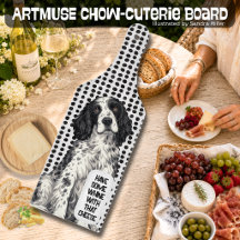 WINSTON English Setter charcuterie board