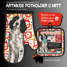 WINSTON English Setter  Oven Mitt & Pot Holder