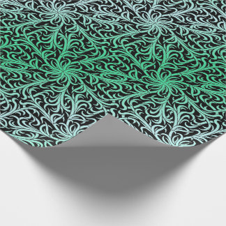 Winston Forest Green and Black Wrapping Paper