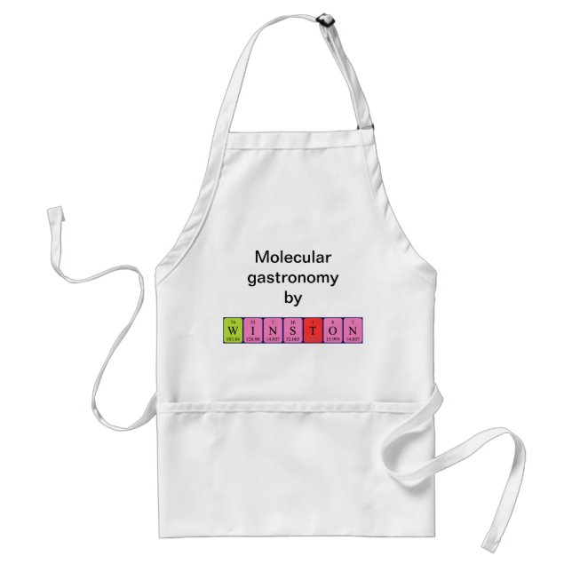 Winston periodic table name apron (Front)