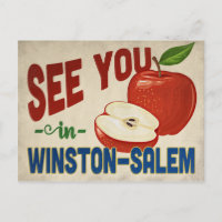 Winston Salem North Carolina Apple Vintage Travel