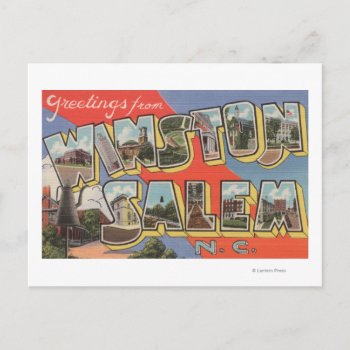 Winston-salem  North Carolina Postcard by LanternPress at Zazzle