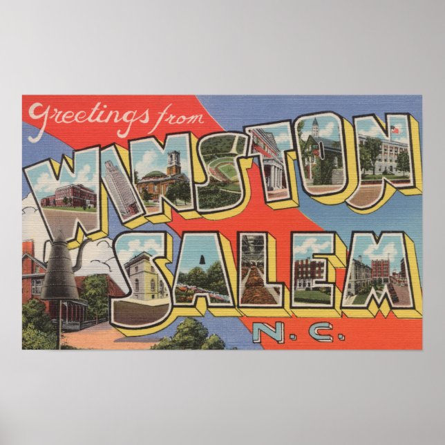 Winston-Salem, North Carolina Poster (Front)
