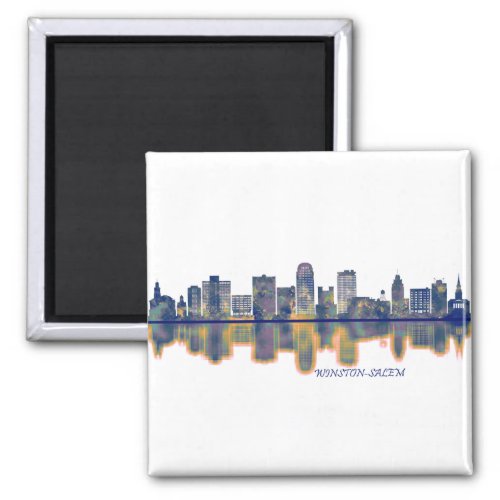 Winston_Salem Skyline Magnet