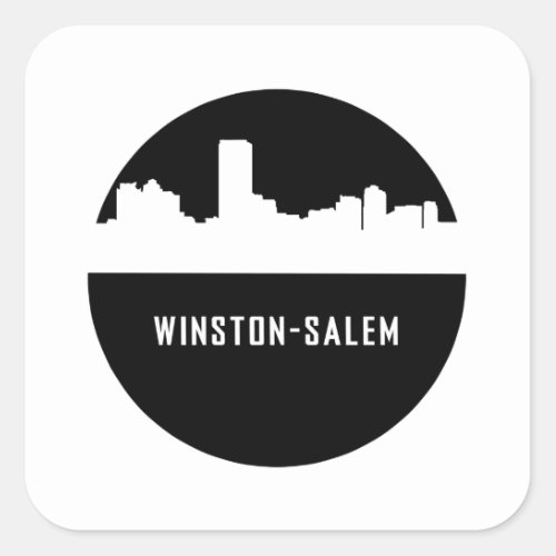 Winston_Salem Square Sticker