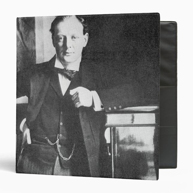 Winston Spencer Churchill in 1904 3 Ring Binder (Front/Inside)