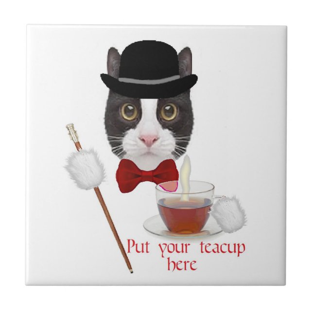 Winston The Cat Tile (Front)