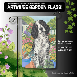 WINSTON the English Setter Garden Flag