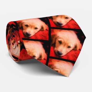 Winston The Golden  Holiday Tie by dbrown0310 at Zazzle