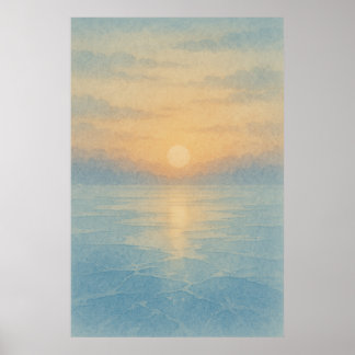 Winter 6, Frozen Light, Seasonal Print