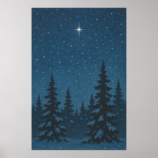 Winter 9, North Star Pines, Seasonal Print   (Front)