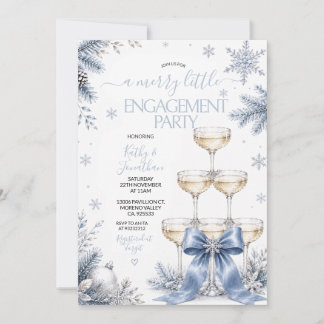 Winter A Merry Little Engagement Party Invitation