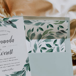 Winter Abundance Pre-Printed Return Address 5x7 Envelope