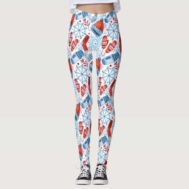 Winter Accessories Patterned Leggings (Front)