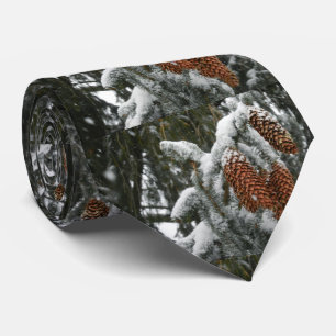 WINTER ACORNS  NECK TIE