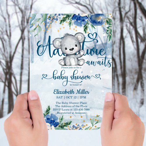 Winter Adventure Awaits Polar Bear Baby Shower