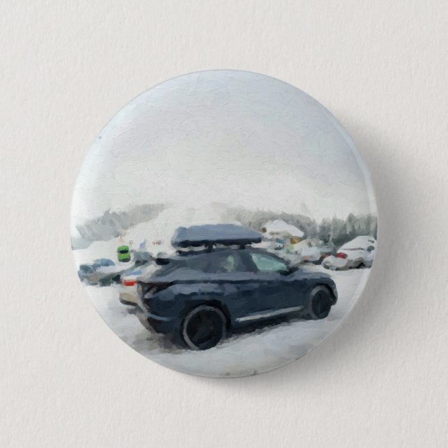 Winter Adventure Parking Scene Button (Front)