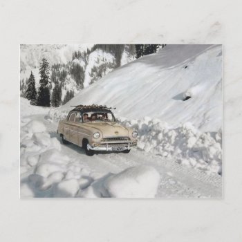 Winter Advertising  Winter Scene Postcard by PigeonPost at Zazzle