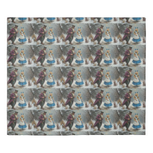 Winter Alice king duvet cover