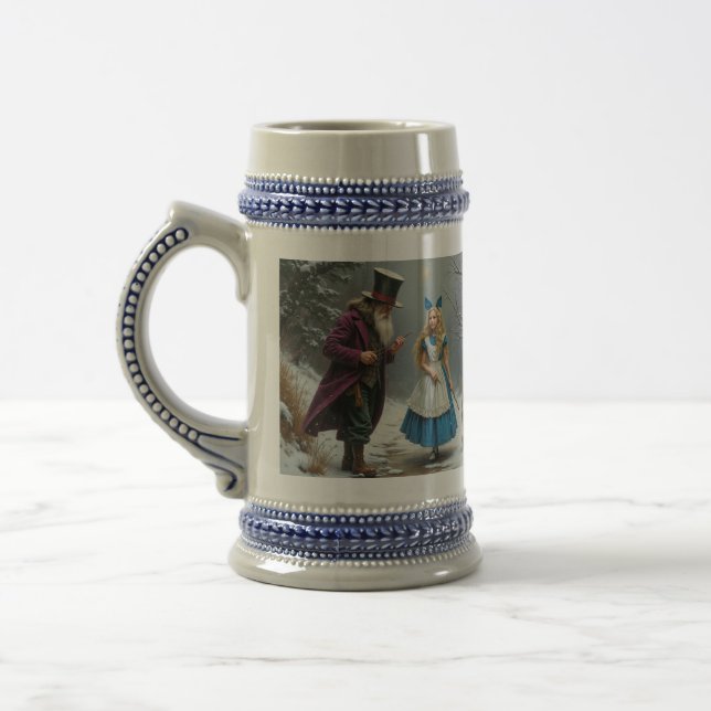 Winter Alice right hand blue stein (Left)