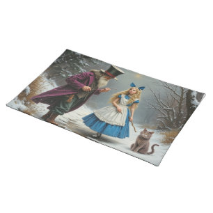 Winter Alice woven cotton placemat