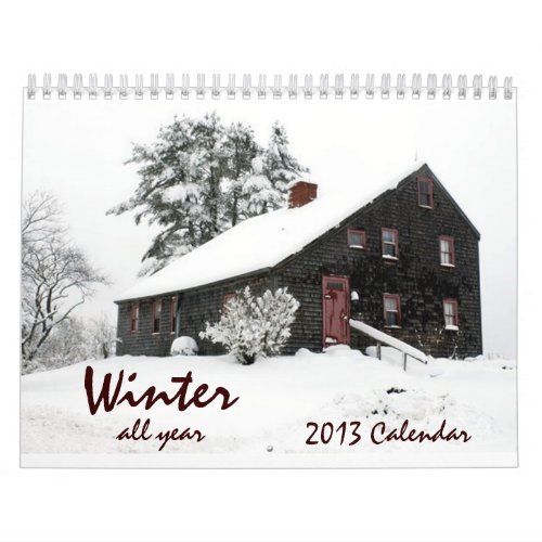 Winter All Year Calendar
