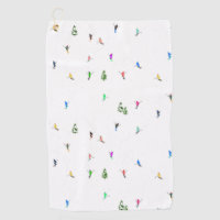 Winter Alpine Skiers Skiing Ski Skis Pattern