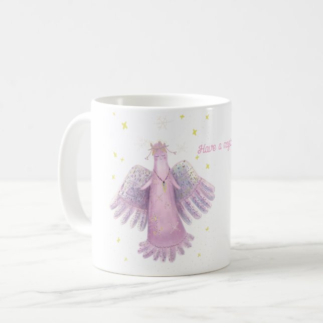 winter angel  coffee mug (Front Left)