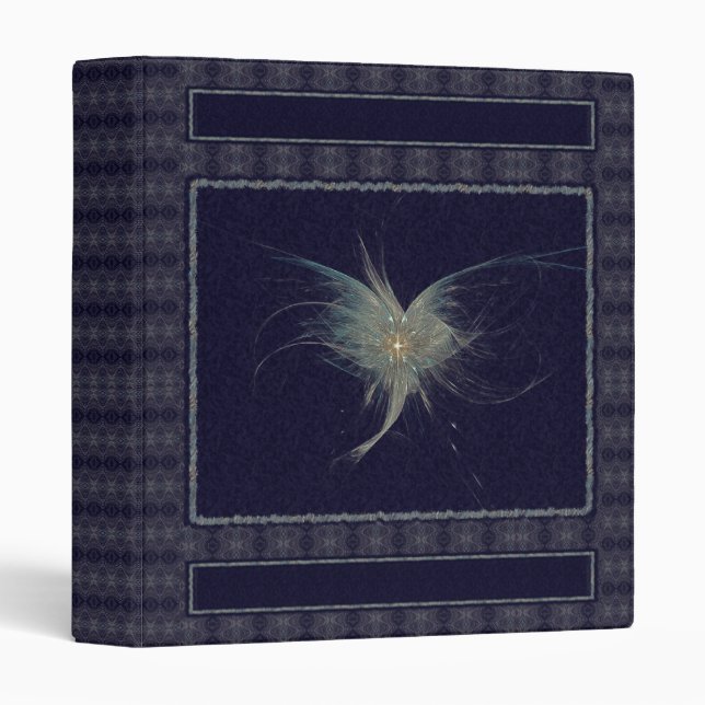 Winter Angel Fractal Art Binder (Front/Spine)
