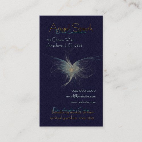 Winter Angel Standard Card Business Card
