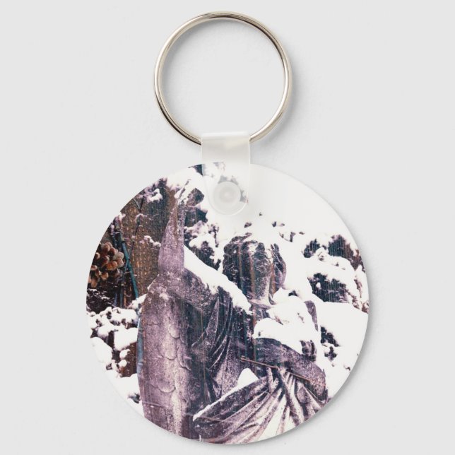 Winter Angel Keychain (Front)