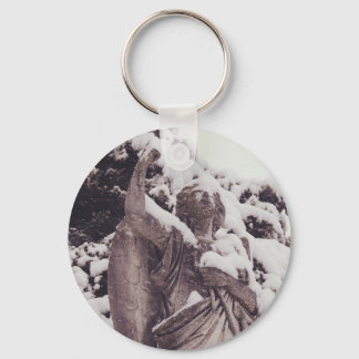 Winter Angel Keychain