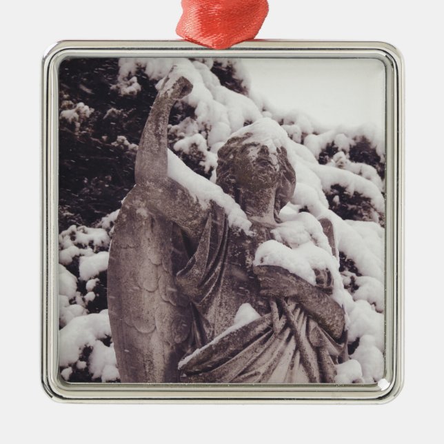 Winter Angel Metal Ornament (Front)