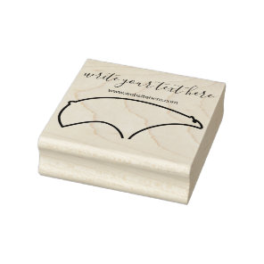 Winter Animal Polar Bear Rubber Stamp