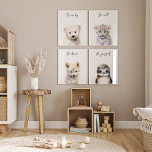 Winter Animals Gender Neutral Baby Shower Gift Wall Art Sets<br><div class="desc">Set of Winter Animals Gender Neutral Nursery wall art. This set of 4  animal prints will be the perfect addition to your kids room or Baby Nursery.</div>