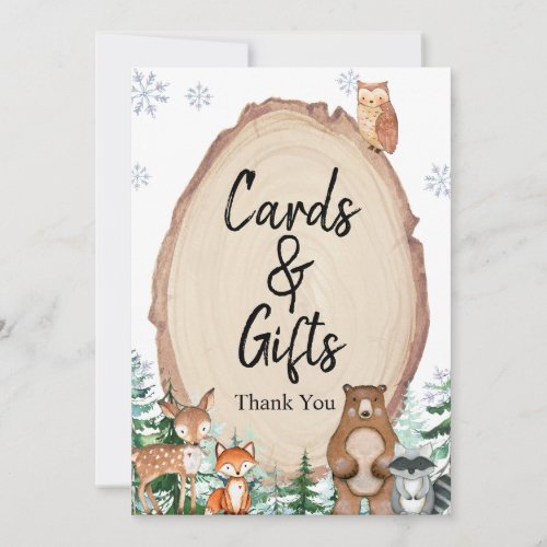  Winter animals Gender Reveal Cards and Gifts