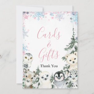 Winter animals Gender Reveal Cards and Gifts